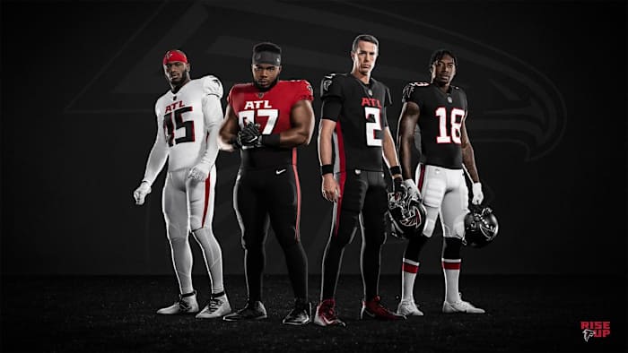 The Falcons unveiled their new uniforms for the 2020 season.